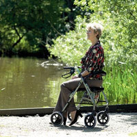 Aluminium Four-Wheeled Rollator - Ruby
