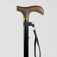 Premium Folding Coloured Walking Sticks - Black