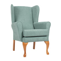 Queen Anne Fireside Chair - Mineral