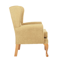Queen Anne Fireside Chair - Mineral