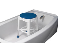 Bath Stool with Rotating Padded Seat