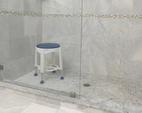Bath Stool with Rotating Padded Seat