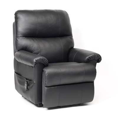 Borg Single Motor Leather Riser Recliner Chair Image 5