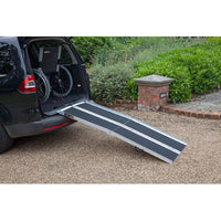 Multi-Fold Wheelchair Ramp with Grip Surface
