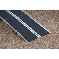 Multi-Fold Wheelchair Ramp with Grip Surface