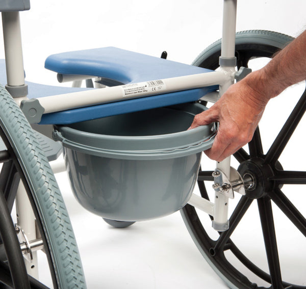 Aston Mobile Shower Commode Chair Image 3