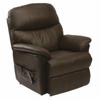 Lars Leather Dual Motor Riser Recliner Chair - Cream