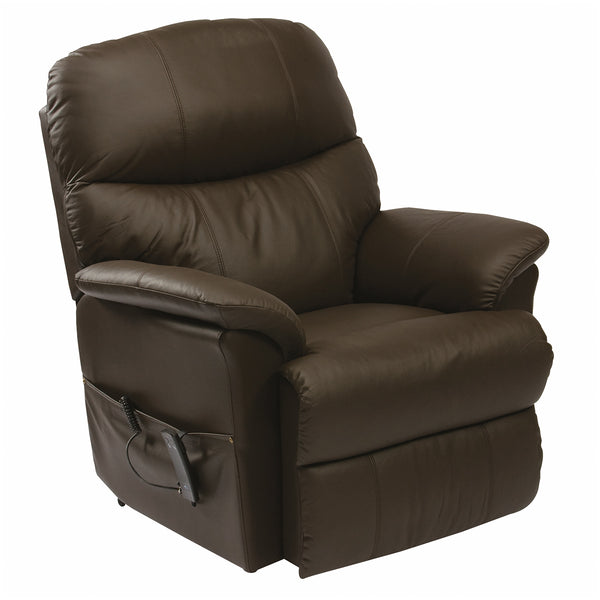 Lars Leather Dual Motor Riser Recliner Chair Image 8