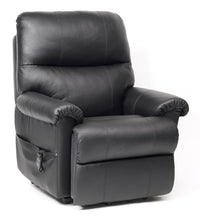 Borg Dual Motor Leather Riser Recliner Chair - Burgundy