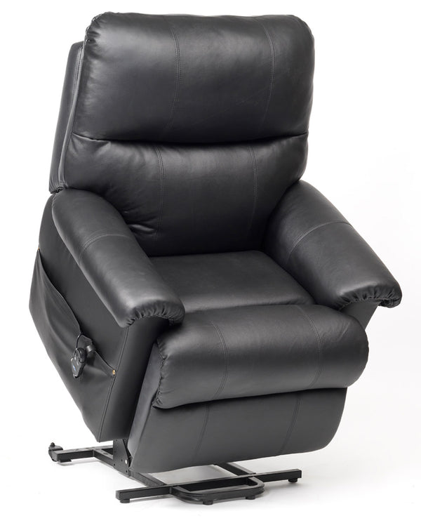 Borg Dual Motor Leather Riser Recliner Chair Image 2