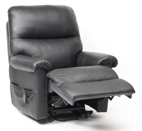 Borg Dual Motor Leather Riser Recliner Chair Image 3