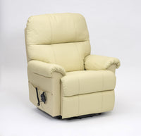 Borg Dual Motor Leather Riser Recliner Chair - Burgundy