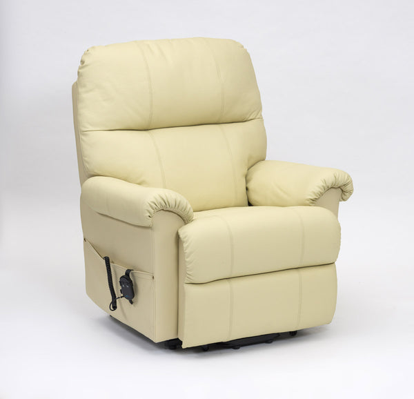 Borg Dual Motor Leather Riser Recliner Chair Image 5