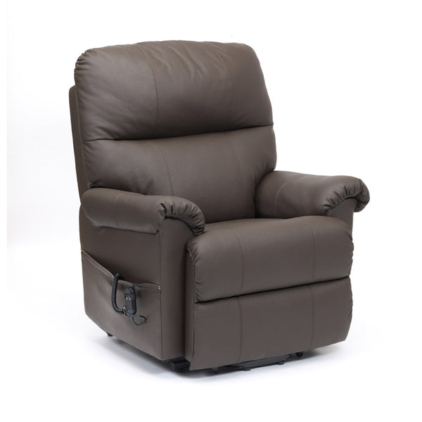 Borg Dual Motor Leather Riser Recliner Chair Image 6