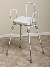 Compact Modular Perching Stool with Arms and Back