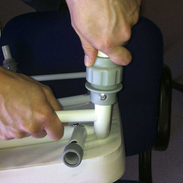 Compact Modular Perching Stool with Arms and Back Image 3