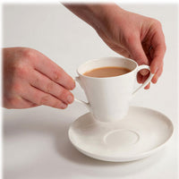 Two Handled Cup and Saucer
