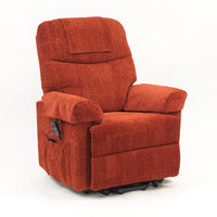 Larz Single Motor Riser Recliner Chair - Terracotta