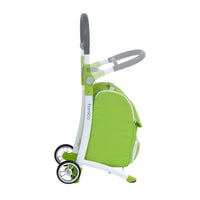 Shop-n-Sit Shopping Trolley with Seat - Green