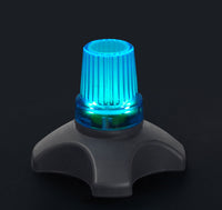 Flashing Quad Cane Tips - Blue