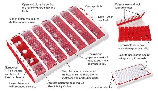 Pivotell Large Pill Organiser Image 5