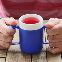 Two Handled Mug with Internal Cone - Red