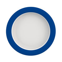 Small Plate with Sloped Base - Blue