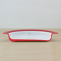 Small Plate with Sloped Base - Blue