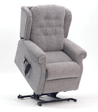 Button Back Riser Recliner - Single Motor - Cream