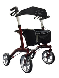 ZT-Style Outdoor Rollator - Red