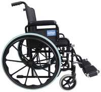 Aidapt Self Propelled Steel Transit Chair - Blue