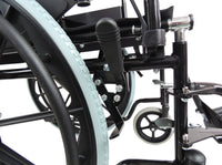 Aidapt Self Propelled Steel Transit Chair - Blue