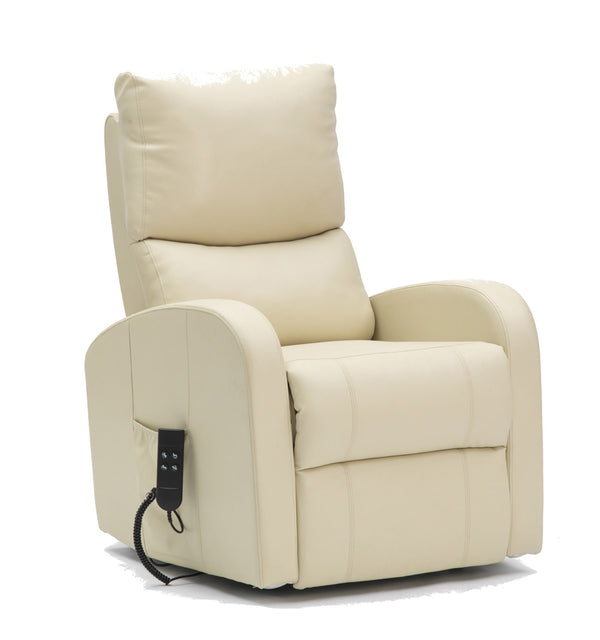 Two Pillow Dual Motor PU Riser Recliner Image 4