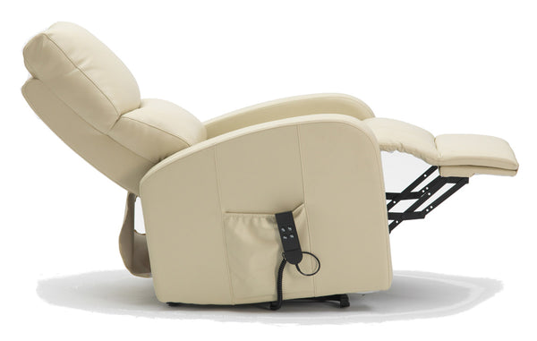 Two Pillow Dual Motor PU Riser Recliner Image 6