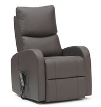 Two Pillow Dual Motor PU Riser Recliner - Black