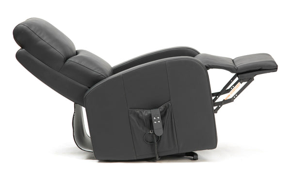 Two Pillow Dual Motor PU Riser Recliner Image 2