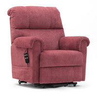 Two Pillow Lift Fabric Dual Motor Riser Recliner