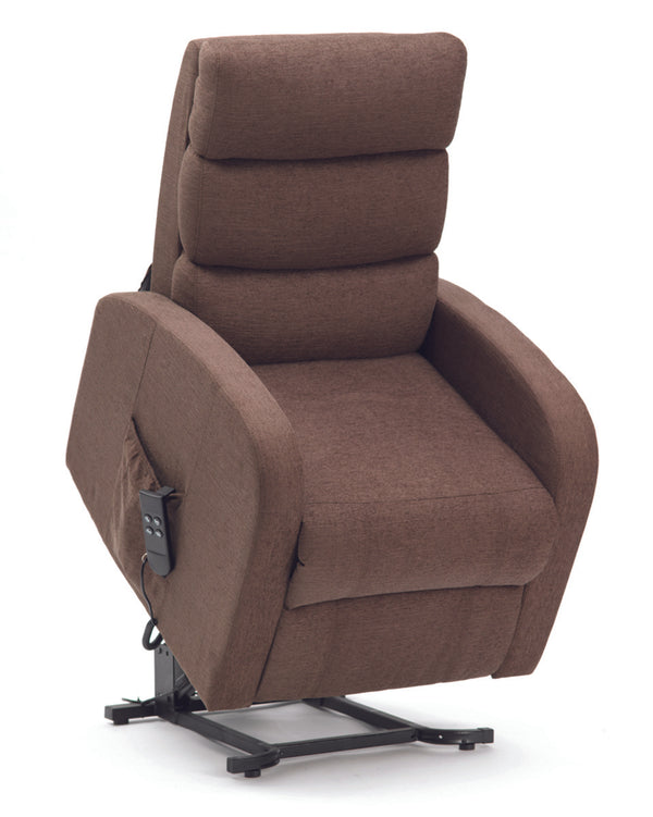 Three Pillow Dual Motor Fabric Riser Recliner Image 4