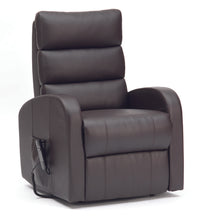 Three Pillow Single Motor PU Riser Recliner - Brown