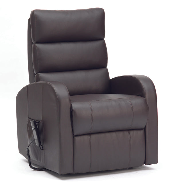 Three Pillow Single Motor PU Riser Recliner Image 2