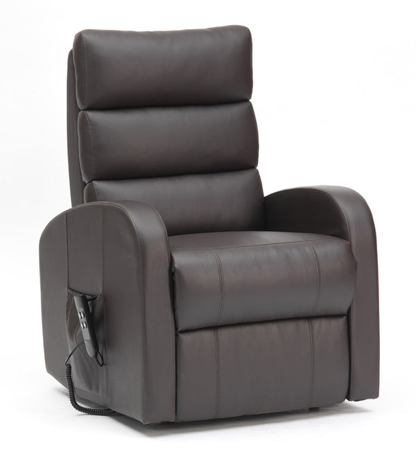 Three Pillow Dual Motor PU Riser Recliner Image 3