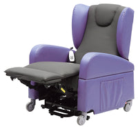 Brookfield Dual Motor PU Riser Recliner Chair - Purple / Black