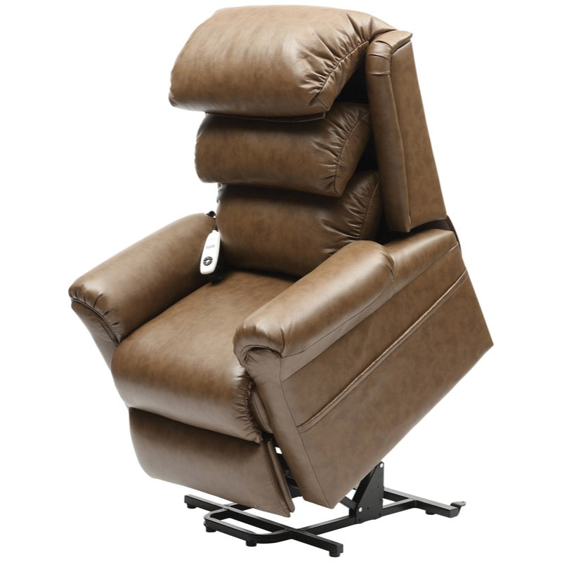 Ecclesfield Single Motor PU Wall Hugging Riser Recliner Chair | Single ...