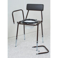 Dovedale Adjustable Height Commode - Removable Arms
