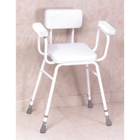 Malvern Perching Stool with arms and back