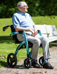 Rollz Motion 2 Rollator and Wheelchair - Purple