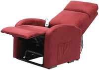 Daresbury Single Motor Riser Recliner Chair - Red