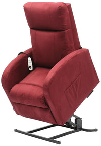 Daresbury Single Motor Riser Recliner Chair - Red