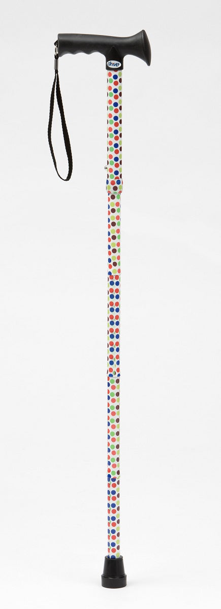 Petite Polka Dot Folding Walking Stick Image 2