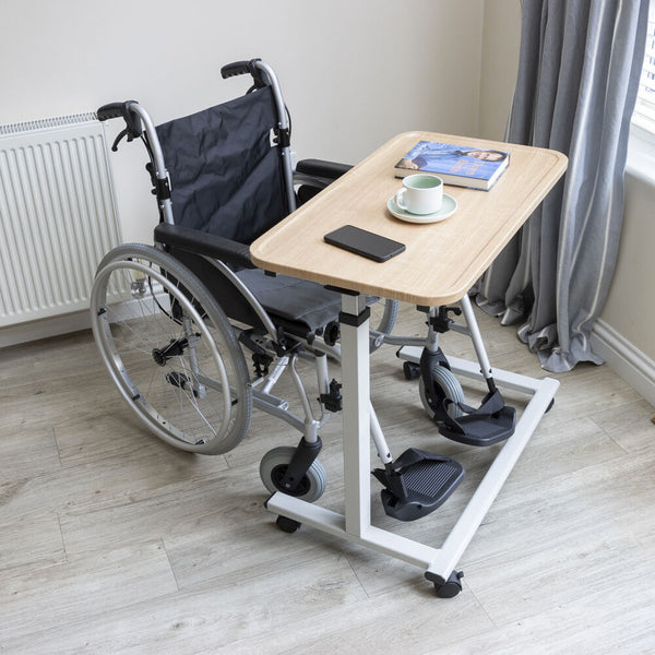 NRS Easylift Home Height Adjustable Overchair Table (wheelchair base) Image 3